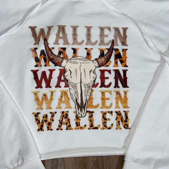 Morgan Wallen Cropped Hoodie Concert T Shirt - Picture 2 of 6